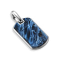 David Yurman Sterling Silver Pietersite Tag Amulet Enhancer