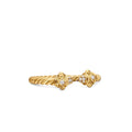 David Yurman Yellow Gold Renaissance Ring with Diamonds