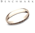 Benchmark Rose Gold Dome Comfort Fit Wedding