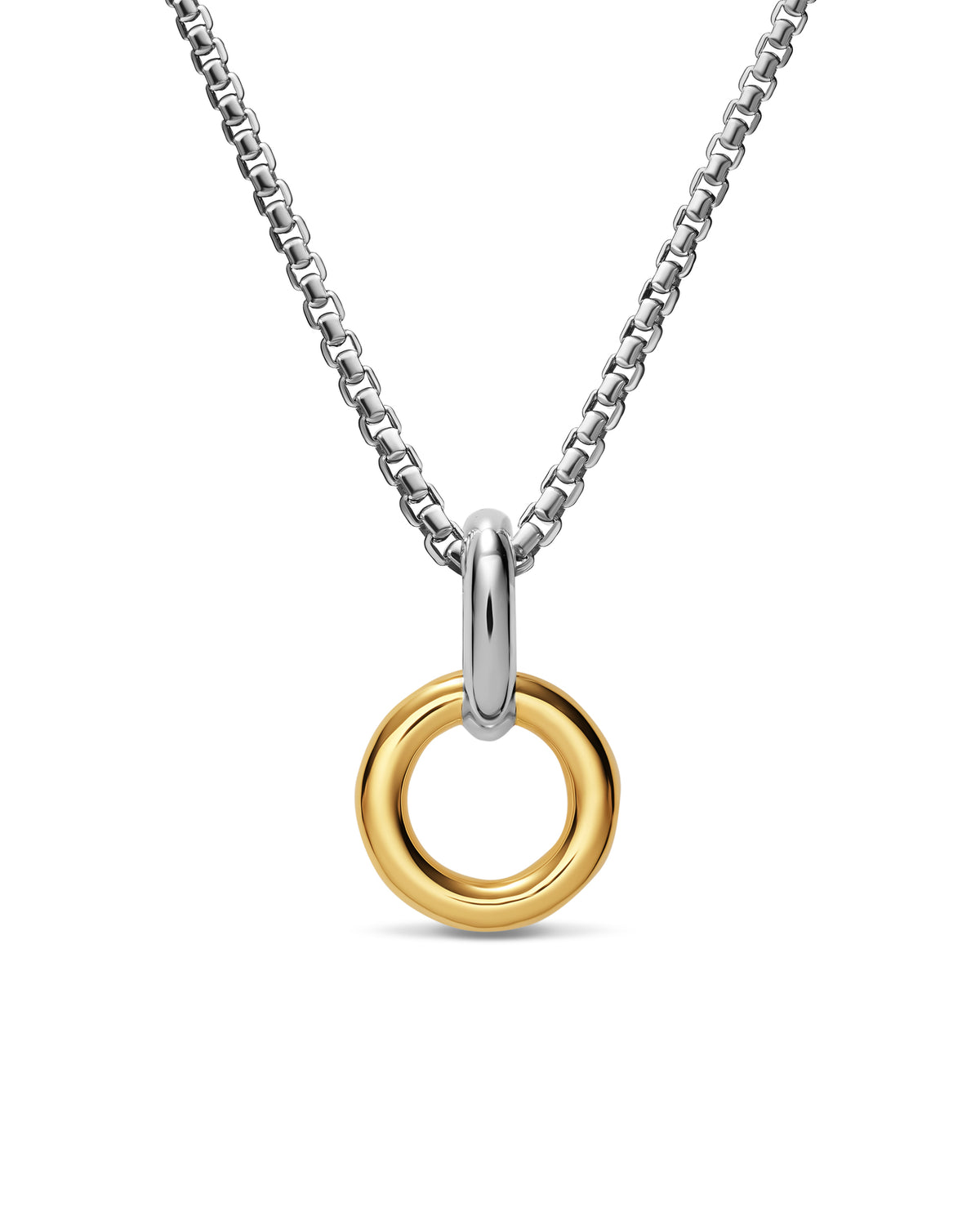 David Yurman Silver and Yellow Gold Amulet Extender