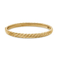 David Yurman Yellow Gold Sculpted Cable Bracelet