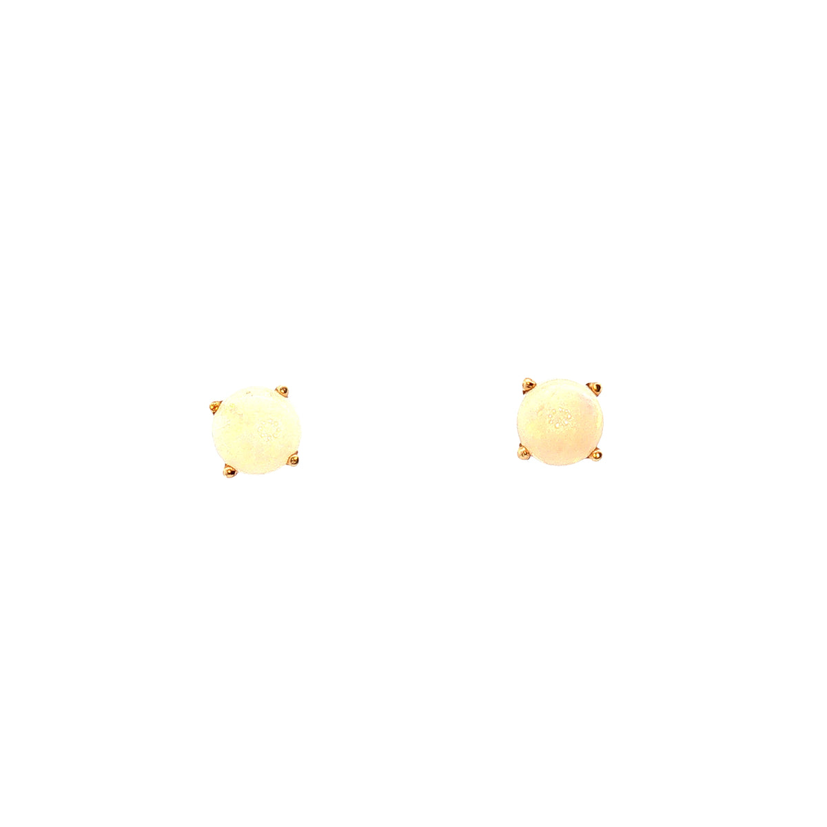 Estate Opal Stud Earrings