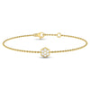 Diamond Cluster Single Honeycomb Bracelet