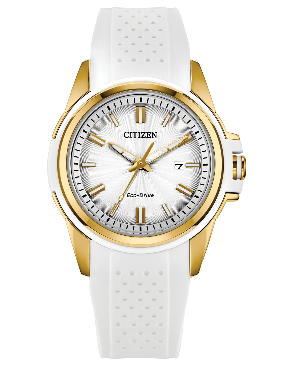 Citizen Veya Eco Drive White Silicone Strap Watch