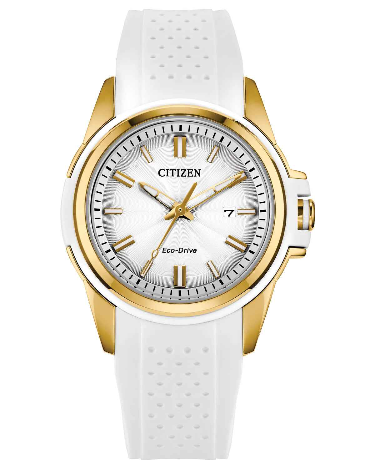 Citizen Veya Eco Drive White Silicone Strap Watch