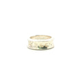 Estate Sterling Silver Tiffany and Co Concave Engraved Band