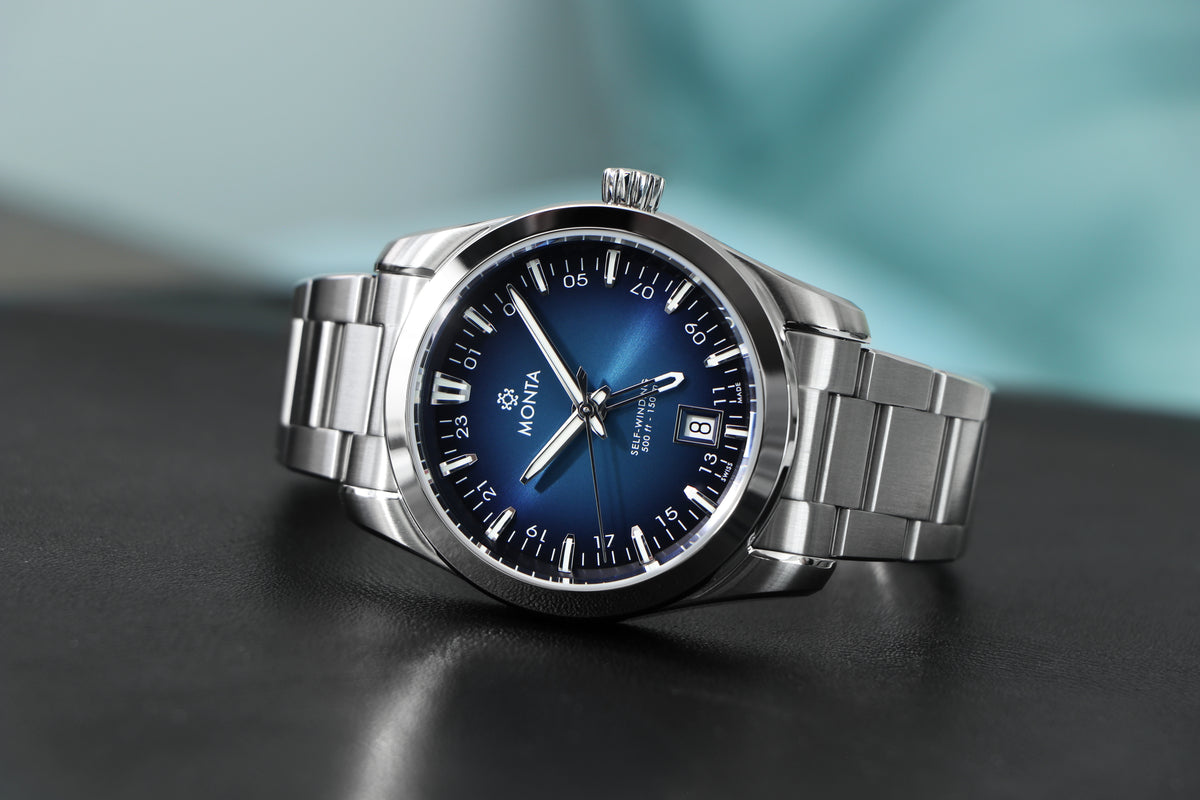 MONTA Noble Voyager Blue Swiss Watch