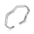 David Yurman Sterling Silver Pave Stax Bracelet with Diamonds