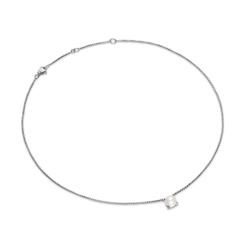 David Yurman Sterling Silver Pearl Classics Pendant Necklace