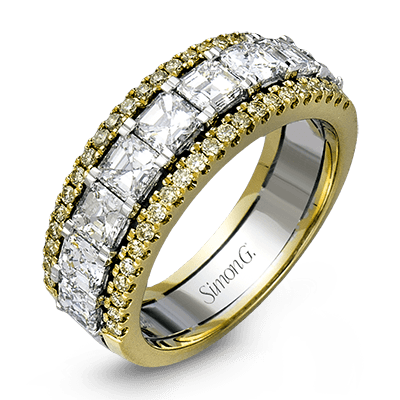 Anniversary Ring In 18k Gold With Diamonds - Simon G. Jewelry