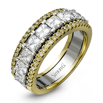 Anniversary Ring In 18k Gold With Diamonds - Simon G. Jewelry