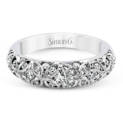 Anniversary Ring In 18k Gold With Diamonds - Simon G. Jewelry