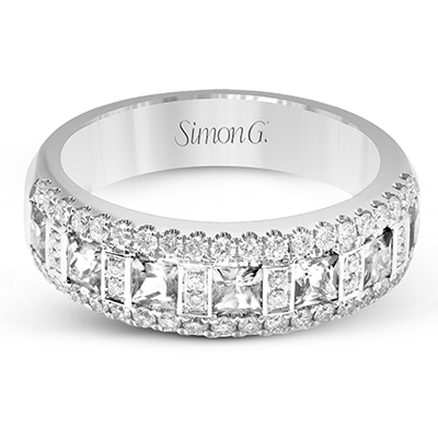 Anniversary Ring In 18k Gold With Diamonds - Simon G. Jewelry