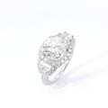 Estate White Gold Fancy Diamond Engagement Ring