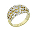 Simon G Yellow Gold Diamond Row Dome Fashion Ring
