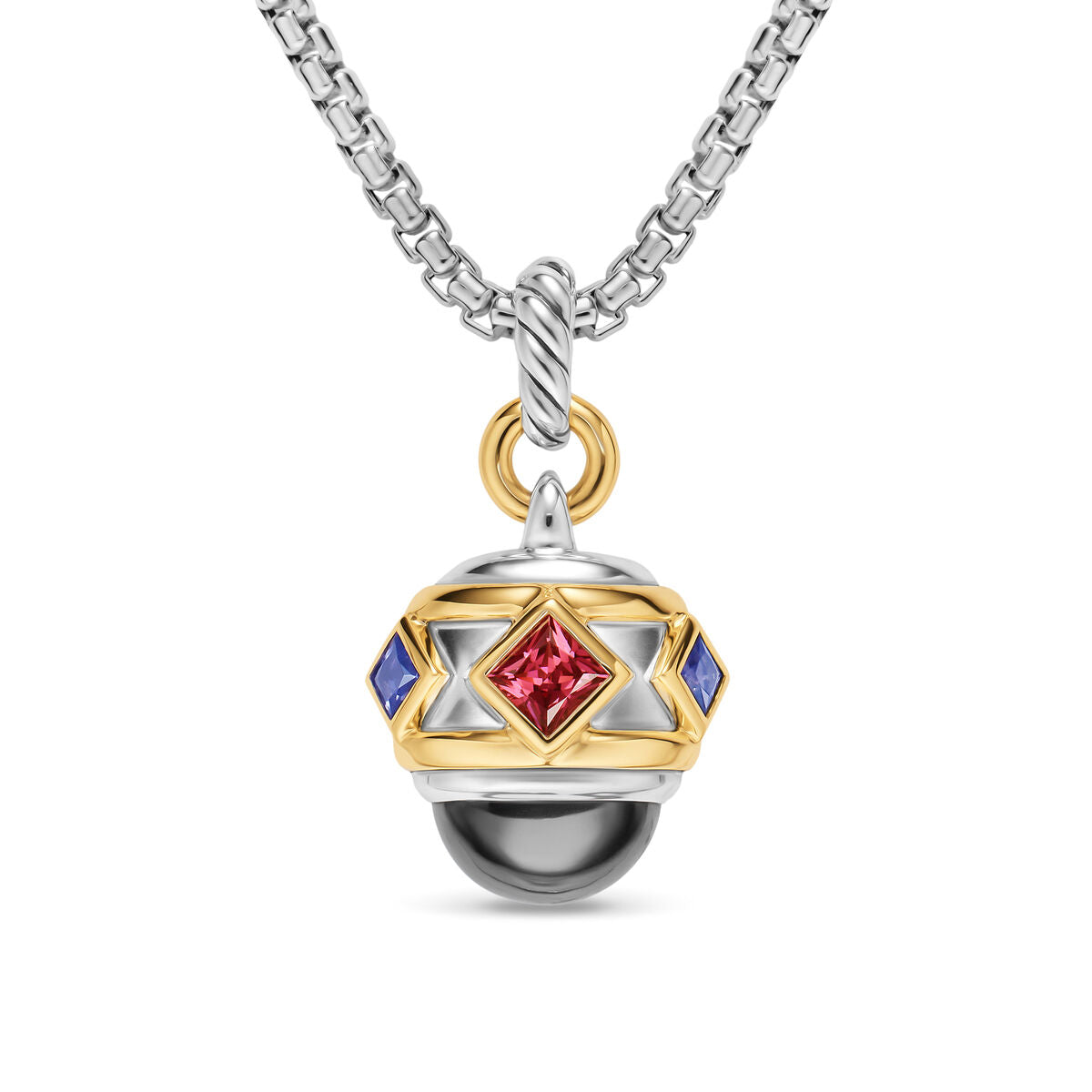 David Yurman Silver and Yellow Gold Renaissance Charm Enhancer