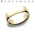 Benchmark Yellow Gold 7.5 mm Euro Comfort Fit Wedding Band
