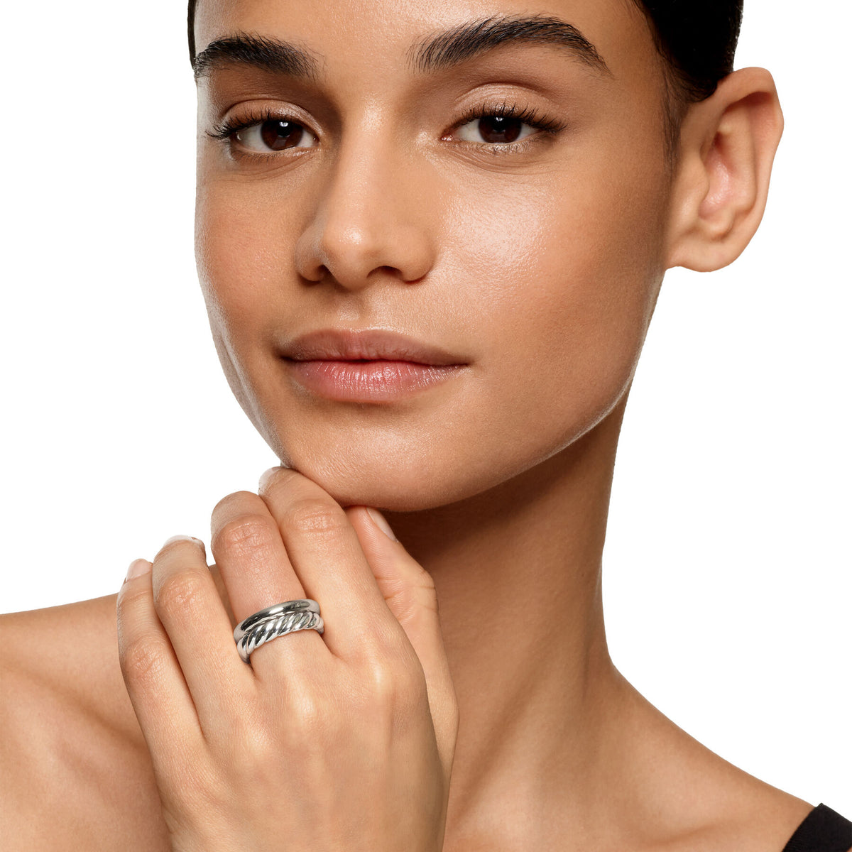 David Yurman Sterling Silver Mercer 2-Row Ring