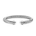 David Yurman Sterling Silver 6 mm Cable Flex Bracelet