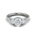 Vlora Diamond Split Shank Engagement Ring Mounting