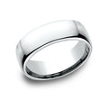 Benchmark White Gold 7.5 mm Euro Comfort Fit Classic Wedding Band