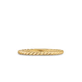 David Yurman Yellow Gold Petite Modern Renaissance Band Ring