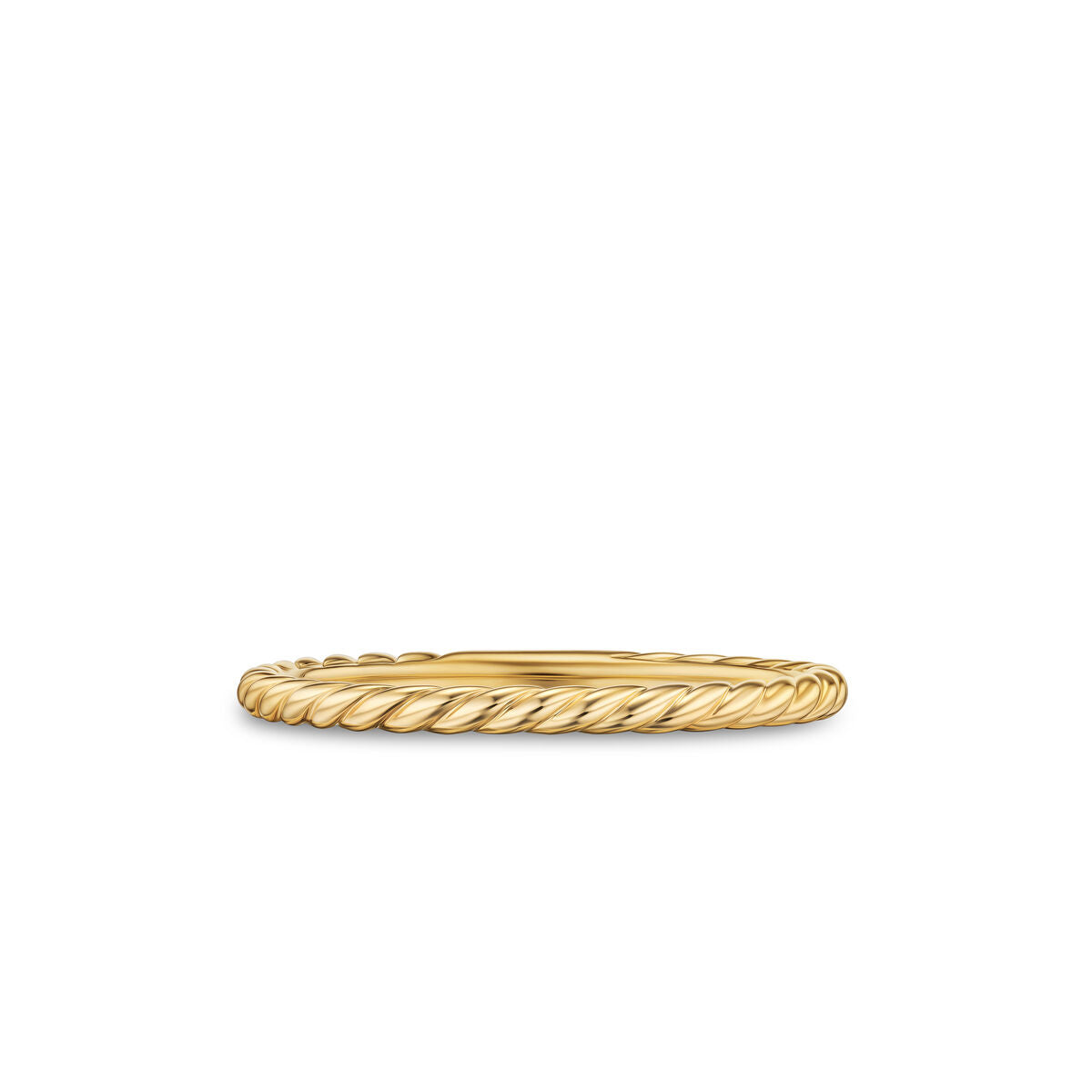 David Yurman Yellow Gold Petite Modern Renaissance Band Ring