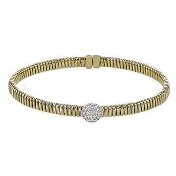 Bangle in 18k Gold with Diamonds - Simon G. Jewelry