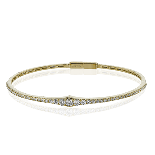 Bangle in 18k Gold with Diamonds - Simon G. Jewelry