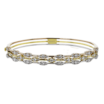 Bangle in 18k Gold with Diamonds - Simon G. Jewelry