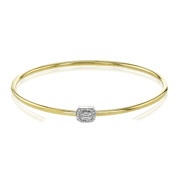 Bangle in 18k Gold with Diamonds - Simon G. Jewelry