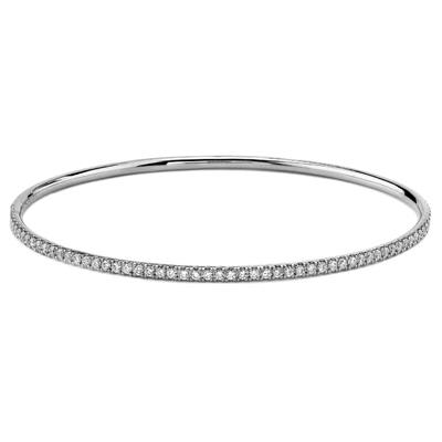 Bangle in 18k Gold with Diamonds - Simon G. Jewelry