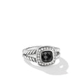 David Yurman Sterling Silver Petite Albion Black Onyx Ring