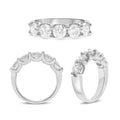 Platinum Five Stone Anniversary Band