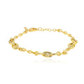 Yellow Gold-Plated Anchor Link Bracelet