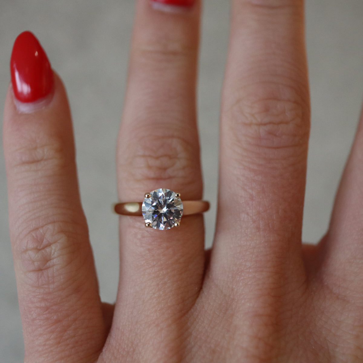 Vlora Yellow Gold Solitaire Engagement Ring Mounting