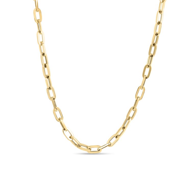 Roberto Coin Yellow Gold Large Oval Link Chain