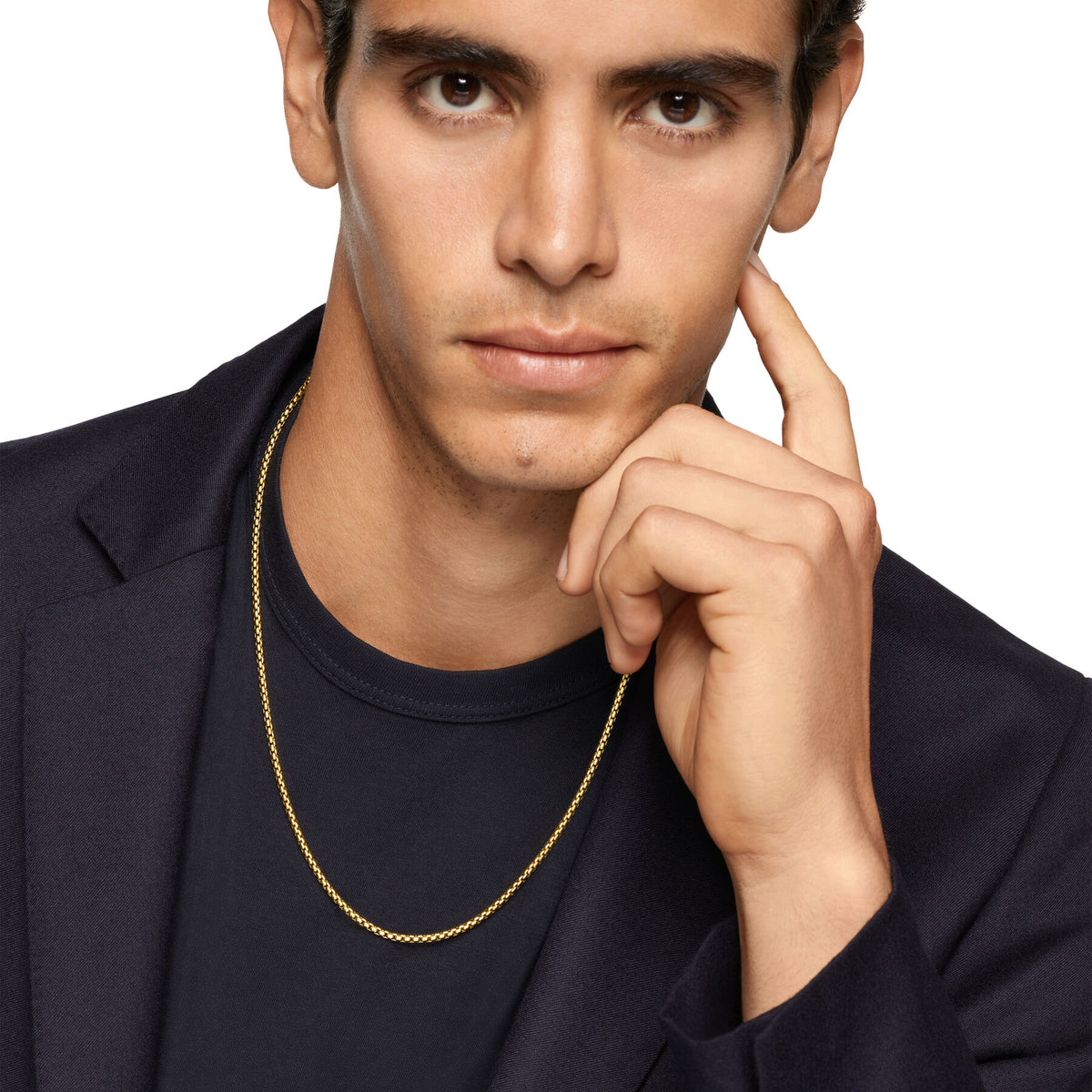 David Yurman Yellow Gold Box Chain