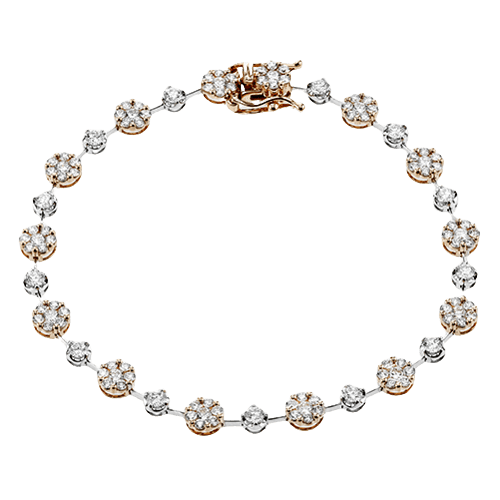 Bracelet in 18k Gold with Diamonds - Simon G. Jewelry