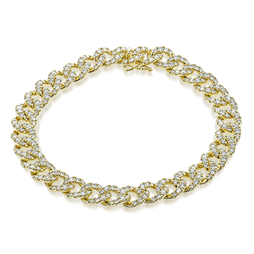 Bracelet in 18k Gold with Diamonds - Simon G. Jewelry