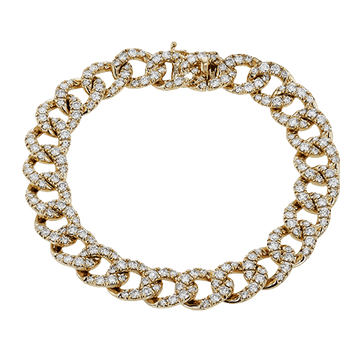 Bracelet in 18k Gold with Diamonds - Simon G. Jewelry