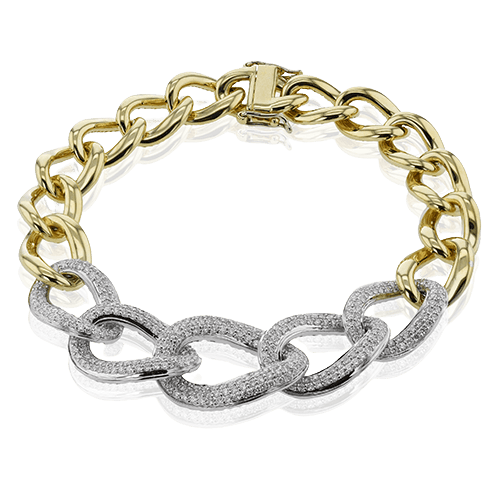 Bracelet in 18k Gold with Diamonds - Simon G. Jewelry