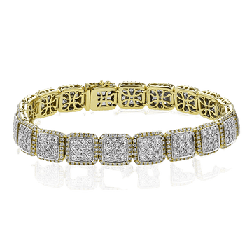 Bracelet in 18k Gold with Diamonds - Simon G. Jewelry