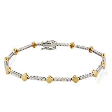 Bracelet in 18k Gold with Diamonds - Simon G. Jewelry