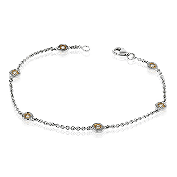 Bracelet in 18k Gold with Diamonds - Simon G. Jewelry