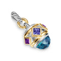 David Yurman Silver and Yellow Gold Renaissance Charm Enhancer