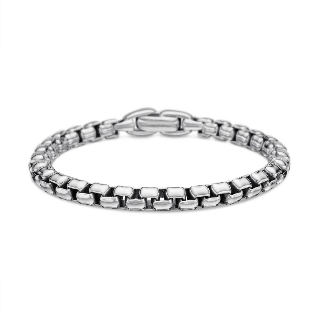 David Yurman Sterling Silver Box Chain Bracelet