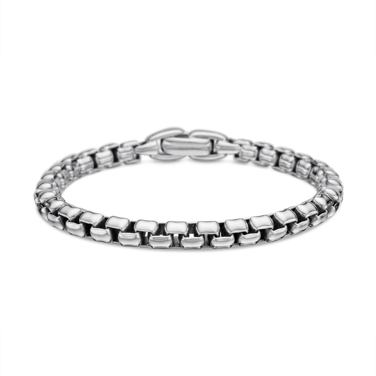 David Yurman Sterling Silver Box Chain Bracelet