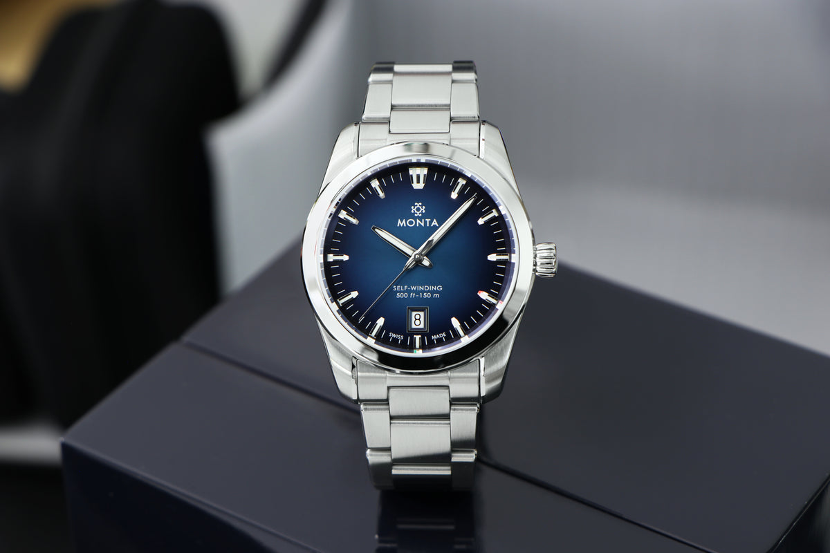MONTA Noble Blue Dial Swiss Watch