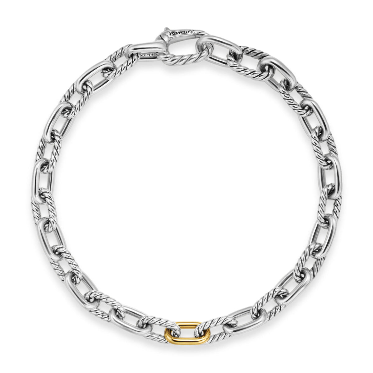 David Yurman Madison Chain Bracelet in Silver and Gold